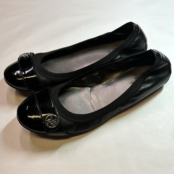 Coach Chelsey Ballet Flats Black Semi Mat in Size 6.5 - Picture 3 of 11